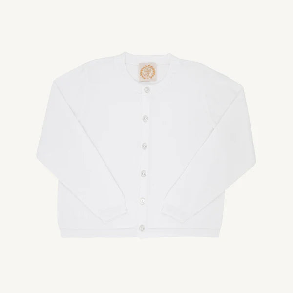 Cambridge Cardigan - Worth Ave White/Pearl