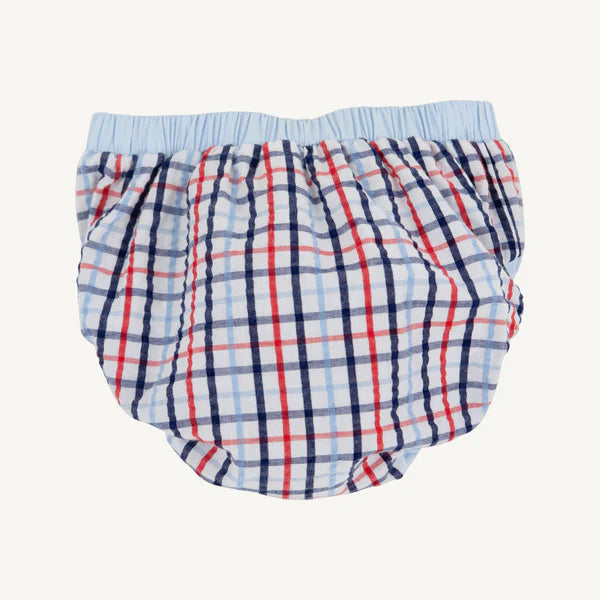 Beach Bum Cover - Pierce Mill Plaid Seersucker
