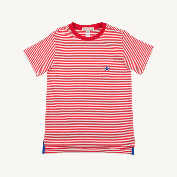 Carter Crewneck - Richmod Red Stripe/ Royal Star