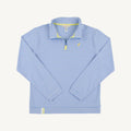Prepletic™ Hayword Half Zip - Barbados Blue Stripe/Self