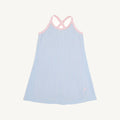 Prepletic™ Little Miss Tennis - Beale Street Blue Seersucker/ Palm Beach Pink