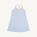 Prepletic™ Little Miss Tennis - Beale Street Blue Seersucker/ Palm Beach Pink