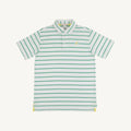 Prim & Proper Polo - Gibson Island Green Stripe