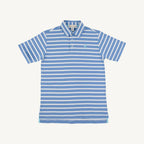 Prim & Proper Polo - Barbados Blue Stripe/ Belhaven Blue