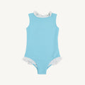 Sleeveless Sarasota Surf Suit - Belhaven Blue/ Worth Ave White