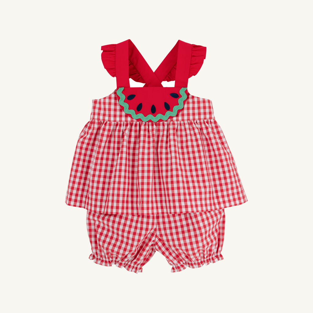 Nancy's Novelty Set - Red Gingham/Watermelon