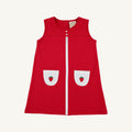 Peggy Strawberry Pocket Dress - Richmond Red
